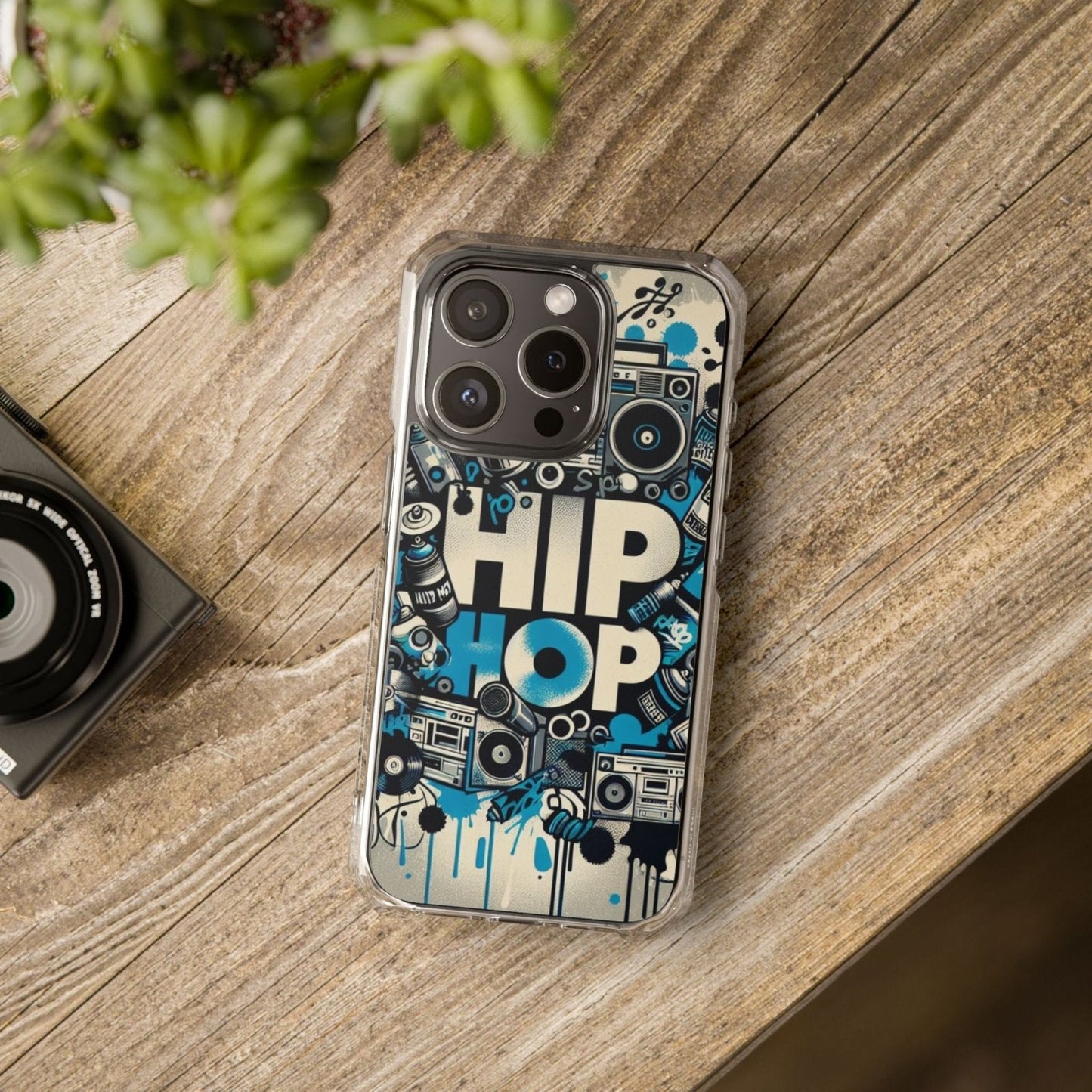 Hip Hop 90s Aesthetic Boom Box MagSafe Compatible Phone Case for Apple iPhone 14, iPhone 15 and iPhone 16, Graffiti Magnetic Phone Cases | US - Ohhh So Swag