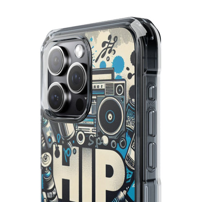 Hip Hop 90s Aesthetic Boom Box MagSafe Compatible Phone Case for Apple iPhone 14, iPhone 15 and iPhone 16, Graffiti Magnetic Phone Cases | US - Ohhh So Swag