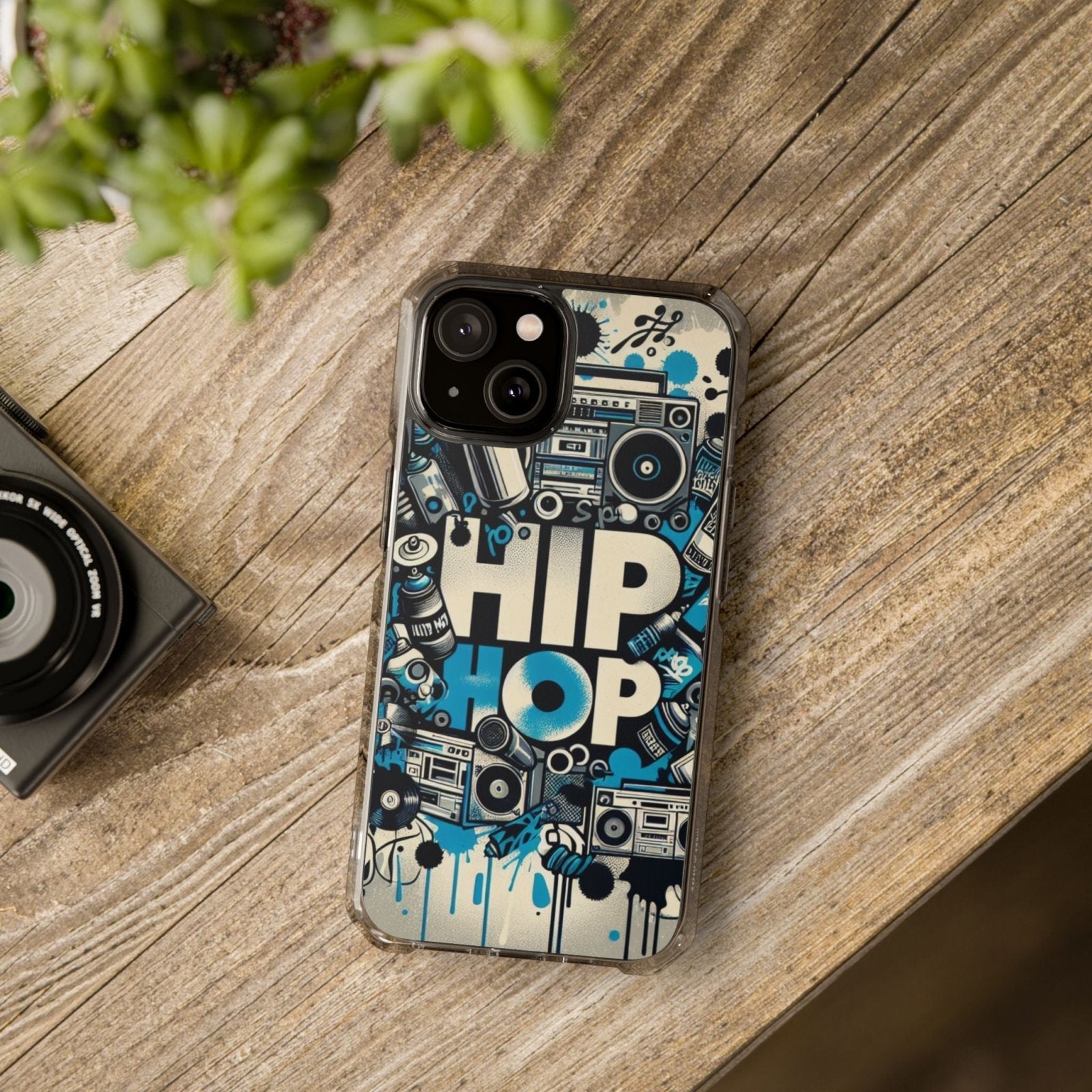 Hip Hop 90s Aesthetic Boom Box MagSafe Compatible Phone Case for Apple iPhone 14, iPhone 15 and iPhone 16, Graffiti Magnetic Phone Cases | US - Ohhh So Swag