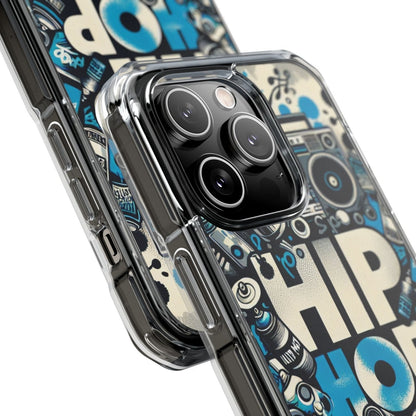 Hip Hop 90s Aesthetic Boom Box MagSafe Compatible Phone Case for Apple iPhone 14, iPhone 15 and iPhone 16, Graffiti Magnetic Phone Cases | US - Ohhh So Swag