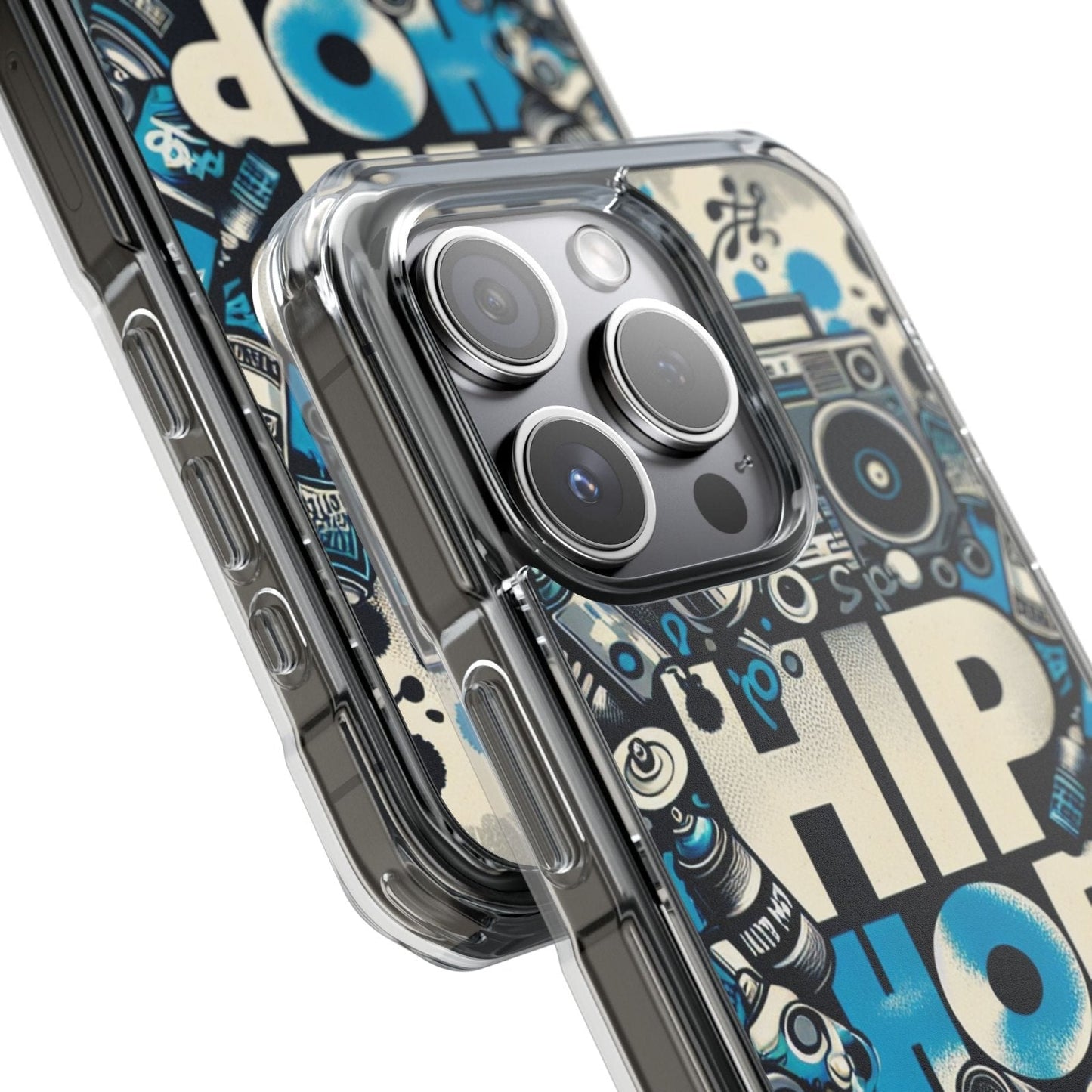 Hip Hop 90s Aesthetic Boom Box MagSafe Compatible Phone Case for Apple iPhone 14, iPhone 15 and iPhone 16, Graffiti Magnetic Phone Cases | US - Ohhh So Swag