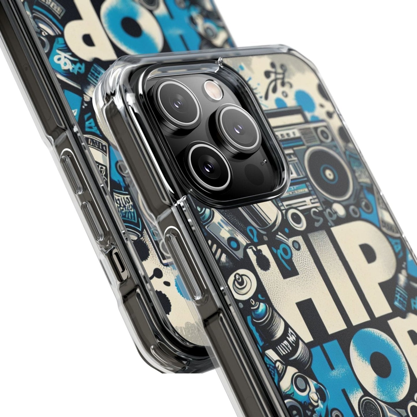 Hip Hop 90s Aesthetic Boom Box MagSafe Compatible Phone Case for Apple iPhone 14, iPhone 15 and iPhone 16, Graffiti Magnetic Phone Cases | US - Ohhh So Swag