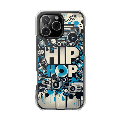 Hip Hop 90s Aesthetic Boom Box MagSafe Compatible Phone Case for Apple iPhone 14, iPhone 15 and iPhone 16, Graffiti Magnetic Phone Cases | US - Ohhh So Swag