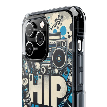 Hip Hop 90s Aesthetic Boom Box MagSafe Compatible Phone Case for Apple iPhone 14, iPhone 15 and iPhone 16, Graffiti Magnetic Phone Cases | US - Ohhh So Swag