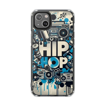 Hip Hop 90s Aesthetic Boom Box MagSafe Compatible Phone Case for Apple iPhone 14, iPhone 15 and iPhone 16, Graffiti Magnetic Phone Cases | US - Ohhh So Swag