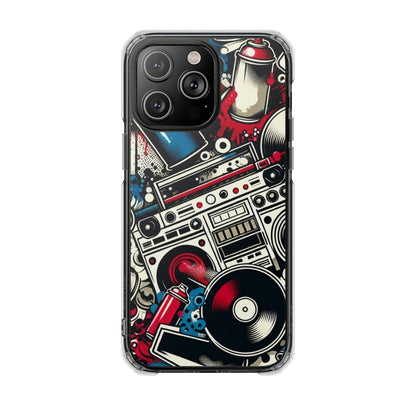 Hip Hop Culture 90s Aesthetic Magnetic Phone Case for Apple iPhone 14, iPhone 15 and iPhone 16, Graffiti MagSafe Compatible Phone Cases | US - Ohhh So Swag