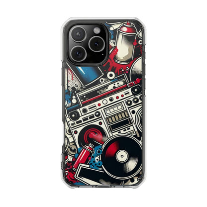 Hip Hop Culture 90s Aesthetic Magnetic Phone Case for Apple iPhone 14, iPhone 15 and iPhone 16, Graffiti MagSafe Compatible Phone Cases | US - Ohhh So Swag