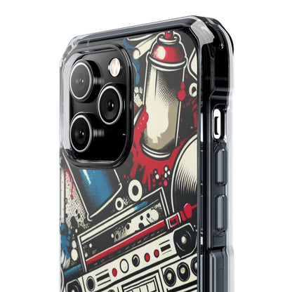 Hip Hop Culture 90s Aesthetic Magnetic Phone Case for Apple iPhone 14, iPhone 15 and iPhone 16, Graffiti MagSafe Compatible Phone Cases | US - Ohhh So Swag