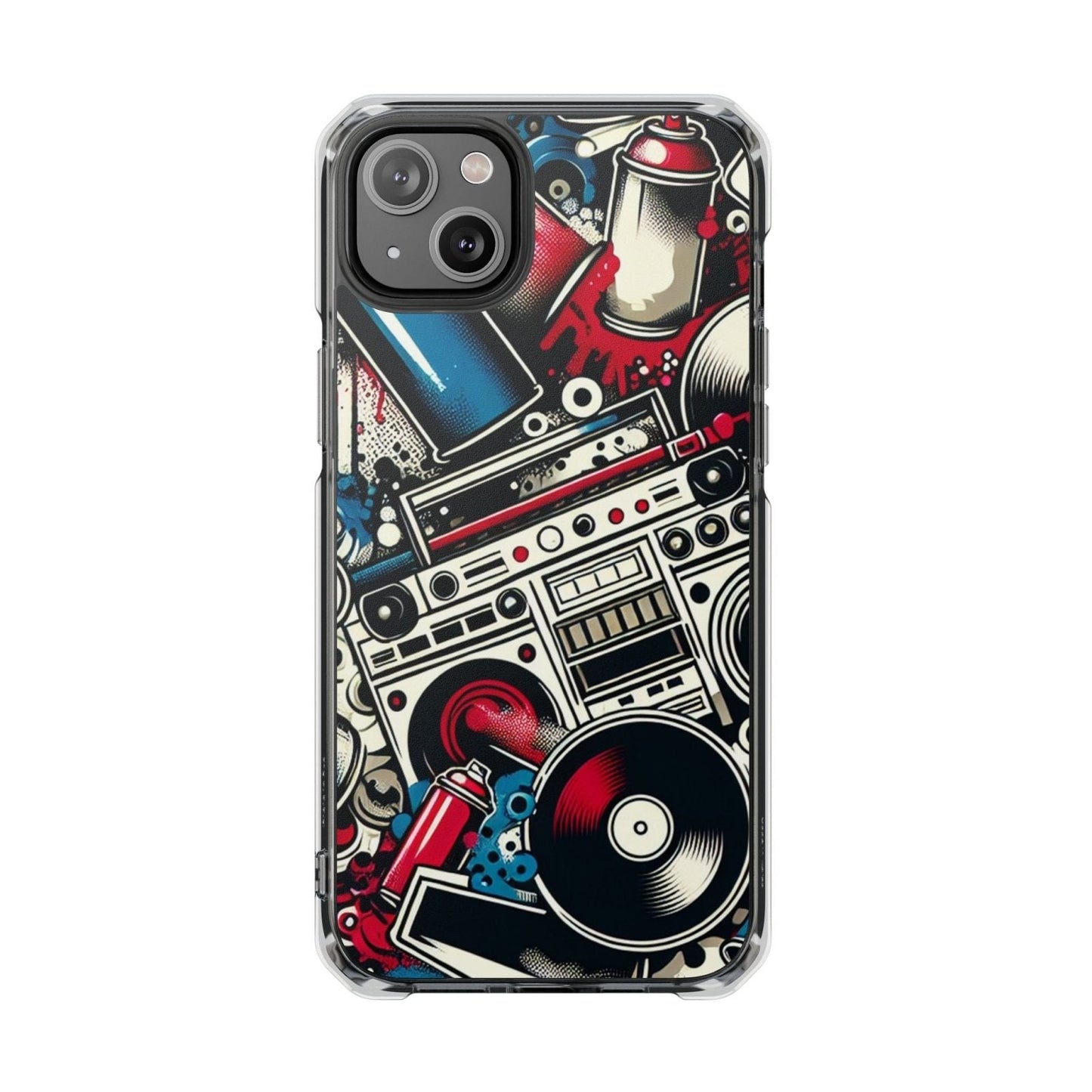 Hip Hop Culture 90s Aesthetic Magnetic Phone Case for Apple iPhone 14, iPhone 15 and iPhone 16, Graffiti MagSafe Compatible Phone Cases | US - Ohhh So Swag