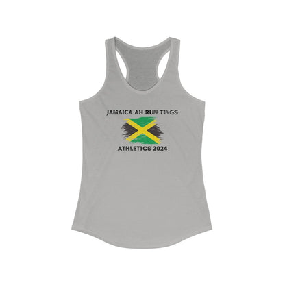 Jamaica Ah Run Tings - Athletics 2024 Racerback Tank Top | US - Ohhh So Swag