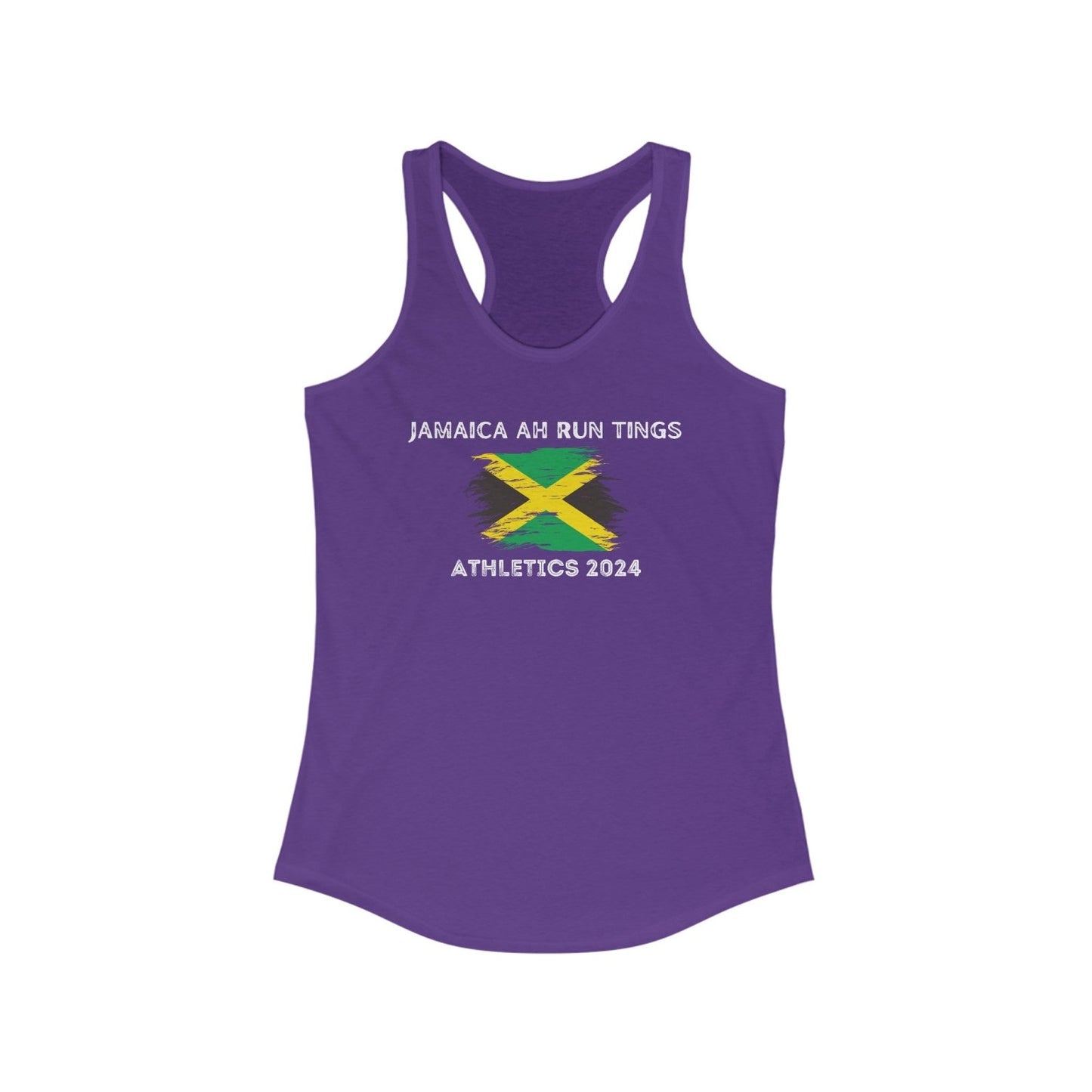 Jamaica Ah Run Tings - Athletics 2024 Racerback Tank Top | US - Ohhh So Swag