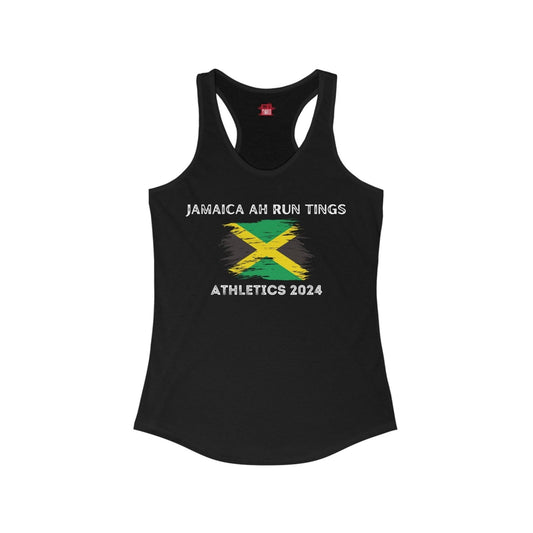 Jamaica Ah Run Tings - Athletics 2024 Racerback Tank Top | US - Ohhh So Swag