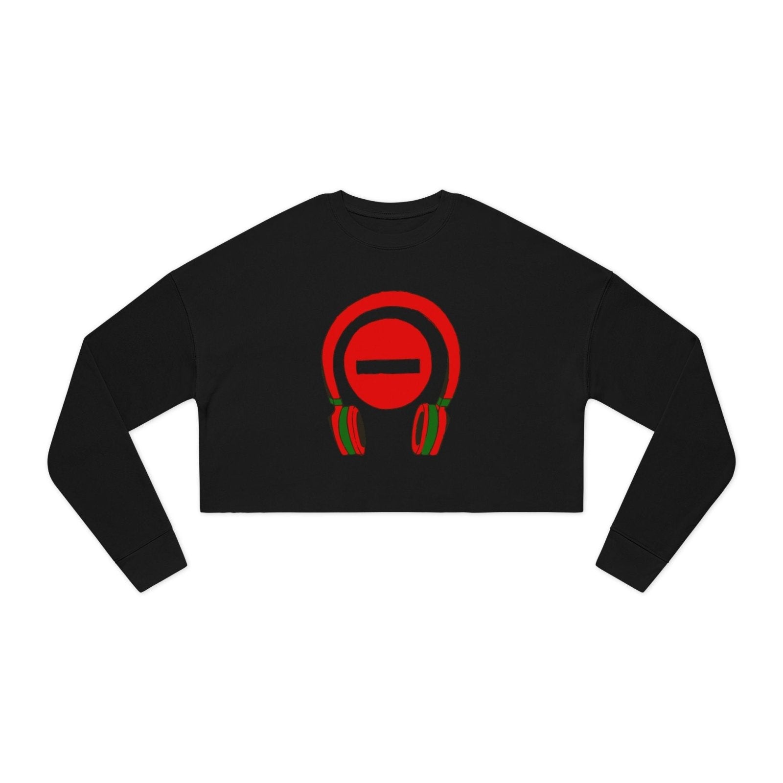 Long Sleeve Crop Top Do Not Disturb Sweatshirt, Gift for Musical Lover - Do Not Disturb, I’m Vibing. | US - Ohhh So Swag