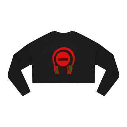 Long Sleeve Crop Top Do Not Disturb Sweatshirt, Gift for Musical Lover - Do Not Disturb, I’m Vibing. | US - Ohhh So Swag
