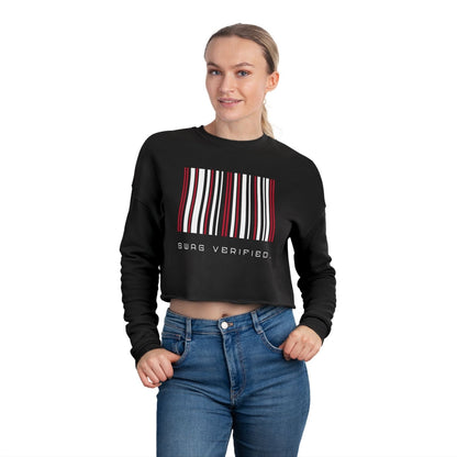 Long Sleeve Cropped Sweatshirt - Swag Verified. Barcode | US - Ohhh So Swag