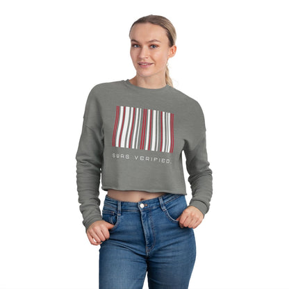 Long Sleeve Cropped Sweatshirt - Swag Verified. Barcode | US - Ohhh So Swag