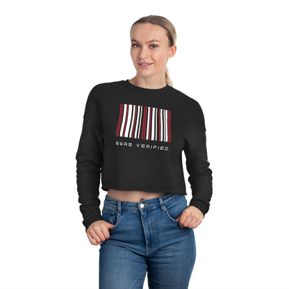 Long Sleeve Cropped Sweatshirt - Swag Verified. Barcode | US - Ohhh So Swag