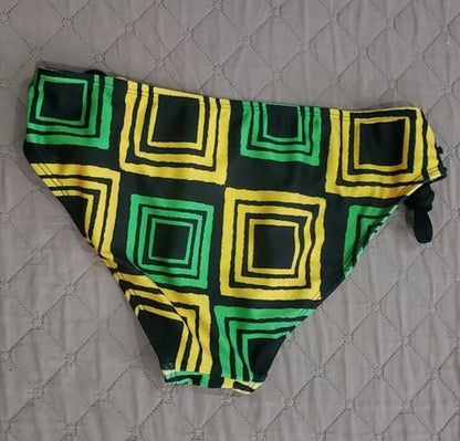 Loop Tie Side Bikini Bottom, Jamaica Colours – J.A. Squared | US - Ohhh So Swag