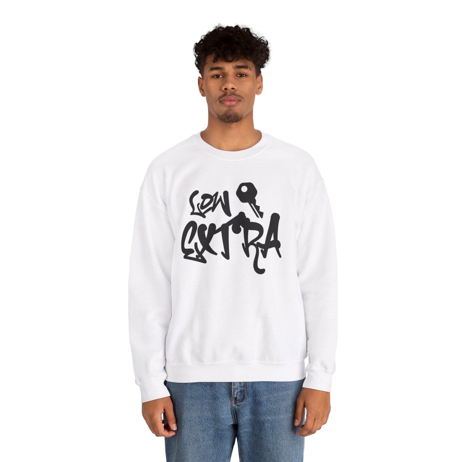 Men's and Women's Unisex Medium Heavy Crewneck Sweatshirt - Lowkey Extra | CA - Ohhh So Swag