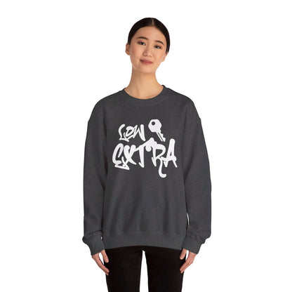 Men's and Women's Unisex Medium Heavy Crewneck Sweatshirt - Lowkey Extra | CA - Ohhh So Swag