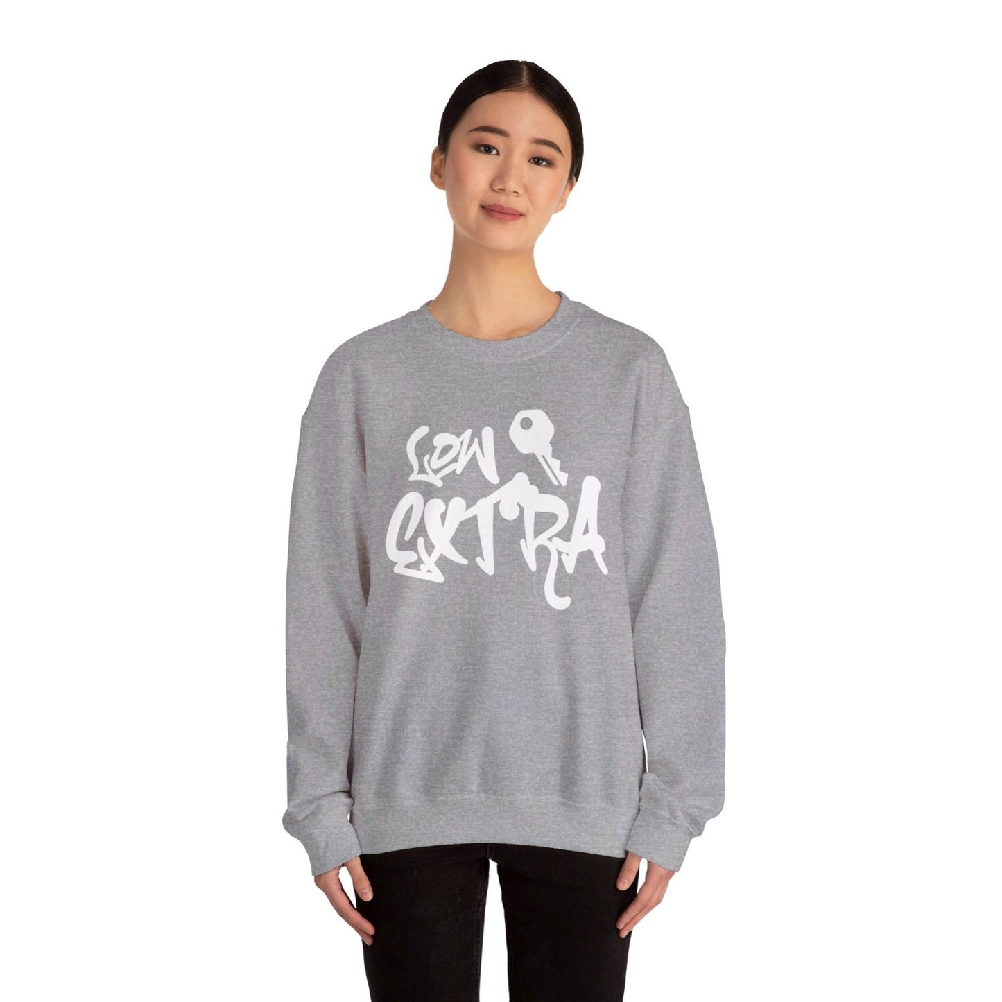 Men's and Women's Unisex Medium Heavy Crewneck Sweatshirt - Lowkey Extra | CA - Ohhh So Swag