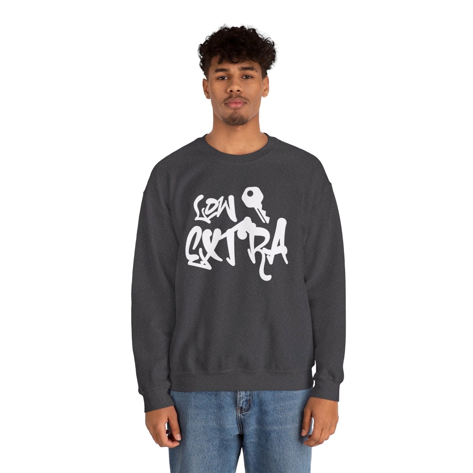 Men's and Women's Unisex Medium Heavy Crewneck Sweatshirt - Lowkey Extra | CA - Ohhh So Swag