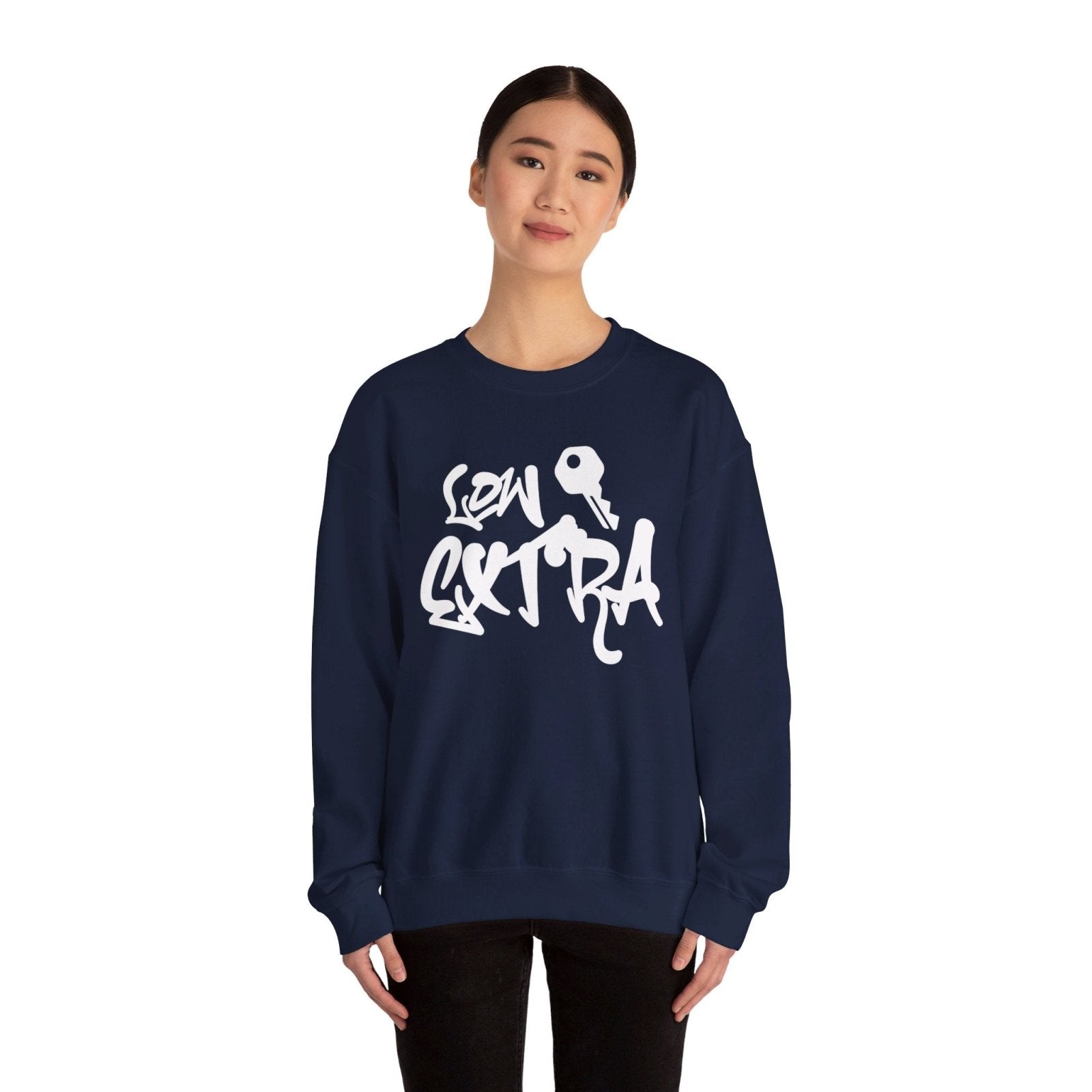 Men's and Women's Unisex Medium Heavy Crewneck Sweatshirt - Lowkey Extra | CA - Ohhh So Swag