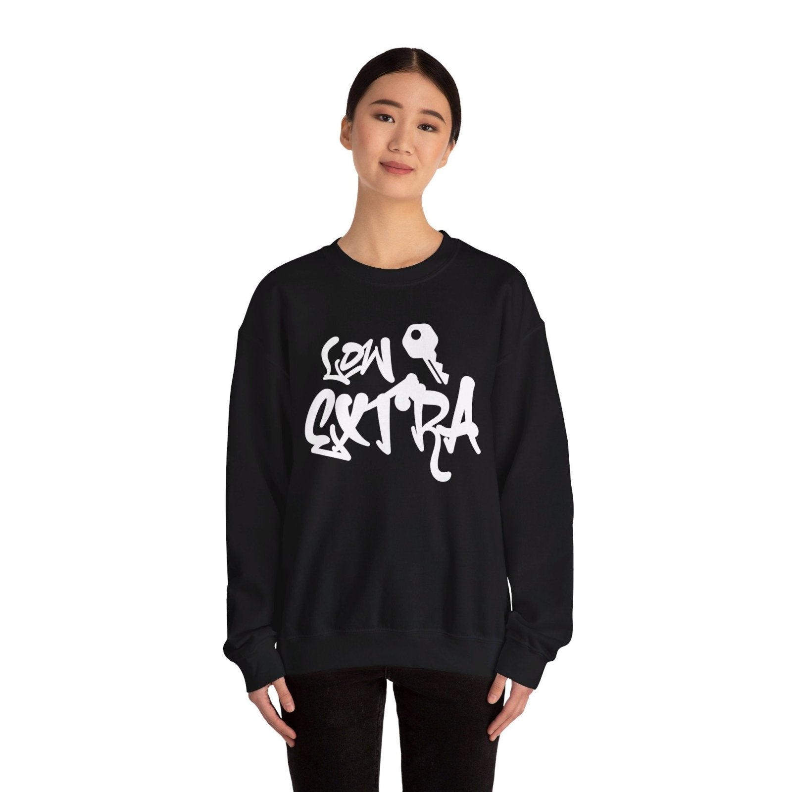 Men's and Women's Unisex Medium Heavy Crewneck Sweatshirt - Lowkey Extra | US - Ohhh So Swag