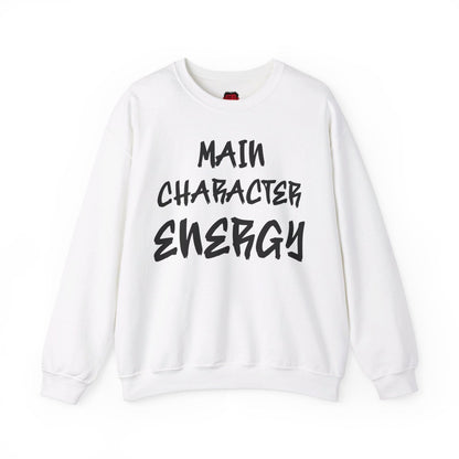 Men's and Women's Unisex Medium Heavy Crewneck Sweatshirt - Main Character Energy | US - Ohhh So Swag