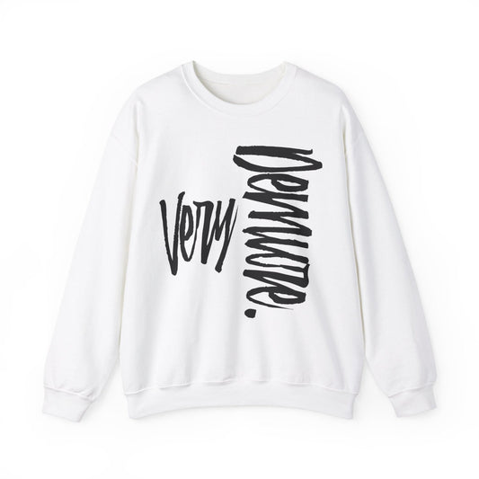 Men's and Women's Unisex Medium Heavy Crewneck Sweatshirt - Very Demure | CA - Ohhh So Swag