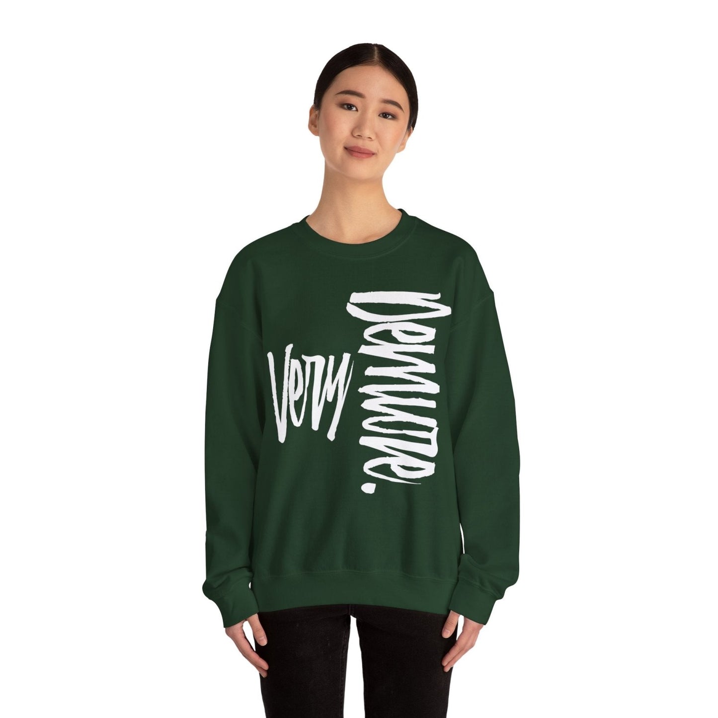 Men's and Women's Unisex Medium Heavy Crewneck Sweatshirt - Very Demure | US - Ohhh So Swag