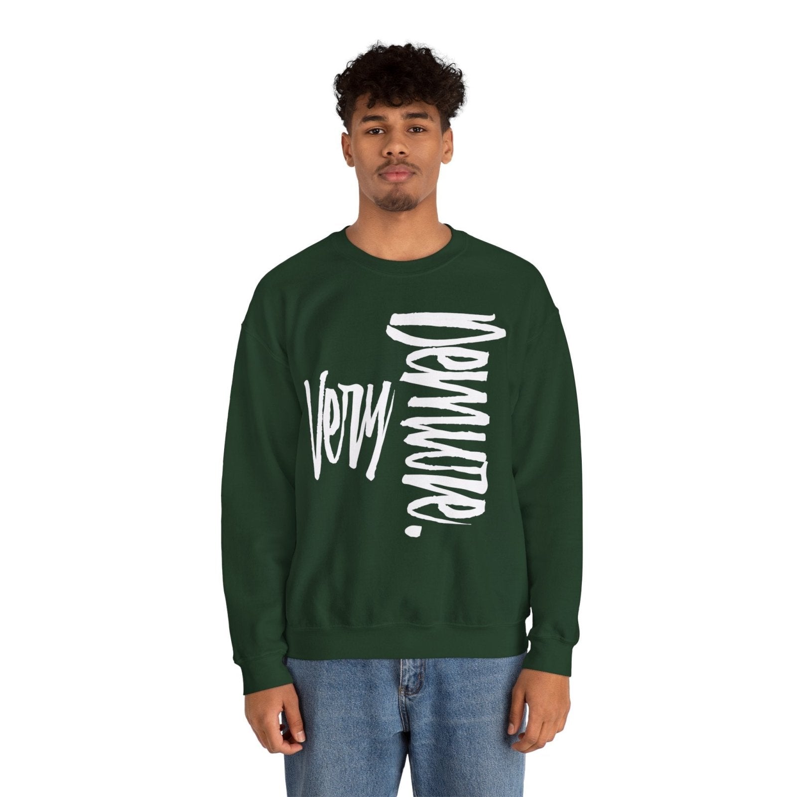 Men's and Women's Unisex Medium Heavy Crewneck Sweatshirt - Very Demure | US - Ohhh So Swag