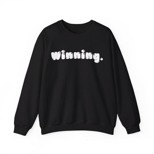 Men's and Women's Unisex Medium Heavy Crewneck Sweatshirt - Winning | CA - Ohhh So Swag