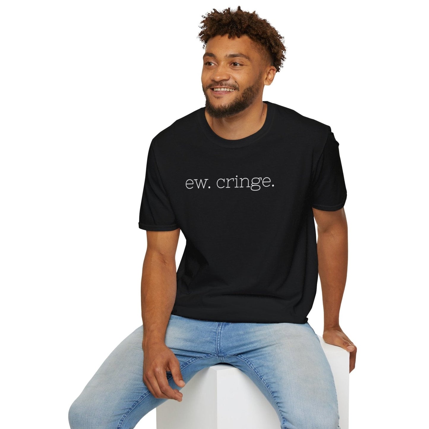 Men's and Women's Unisex Softstyle Short Sleeve Shirt - Ew Cringe | CA - Ohhh So Swag