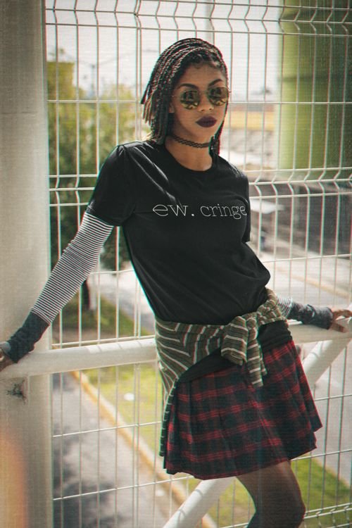 Men's and Women's Unisex Softstyle Short Sleeve Shirt - Ew Cringe | US - Ohhh So Swag