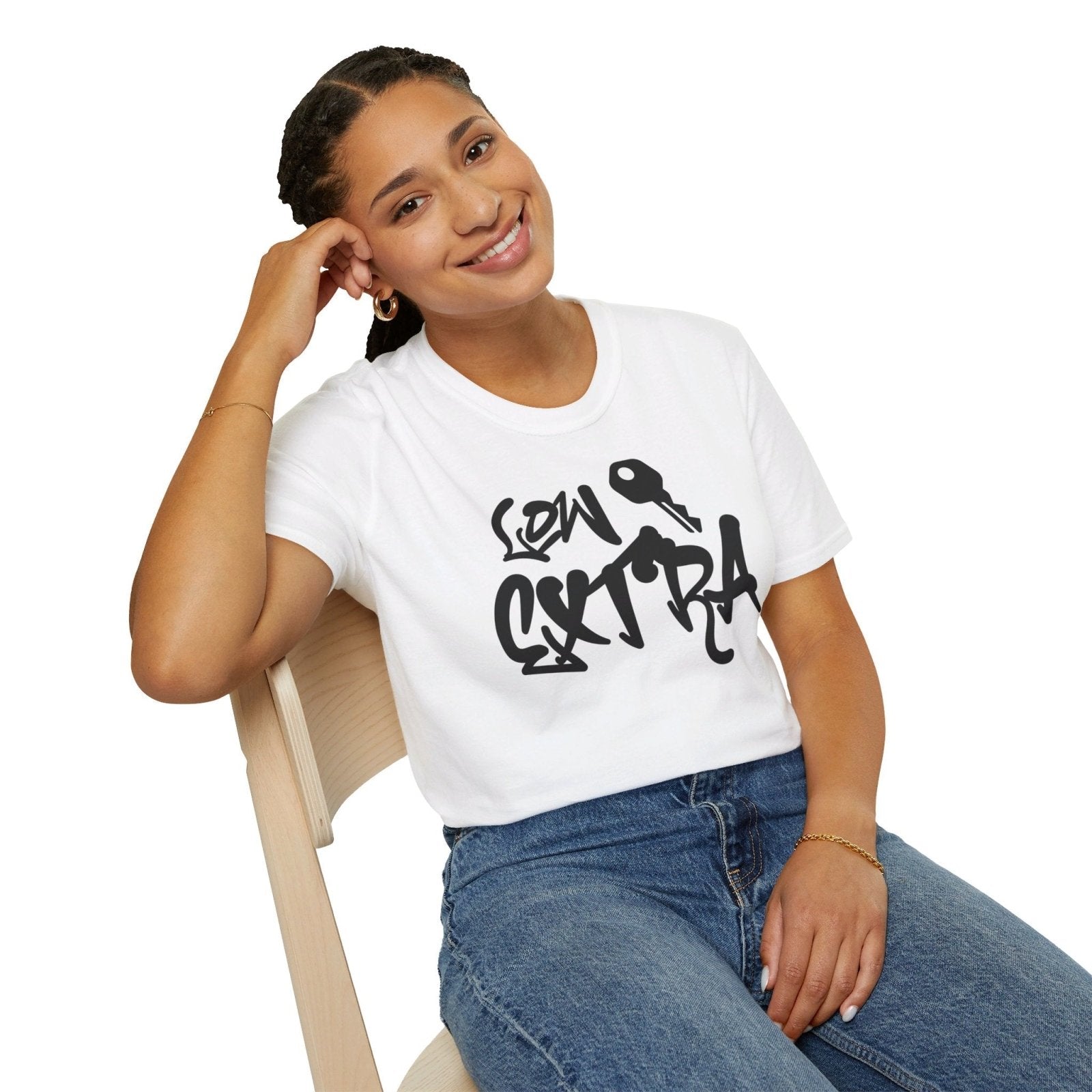 Men's and Women's Unisex Softstyle Short Sleeve Shirt - Lowkey Extra | CA - Ohhh So Swag