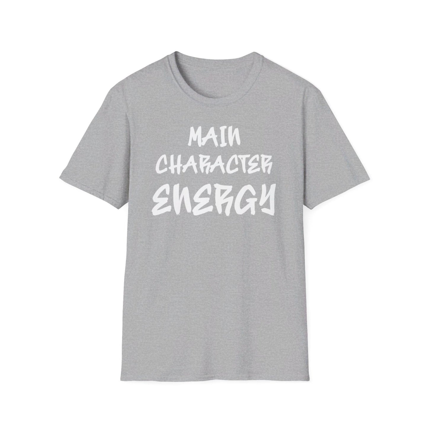 Men's and Women's Unisex Softstyle Short Sleeve Shirt - Main Character Energy | CA - Ohhh So Swag