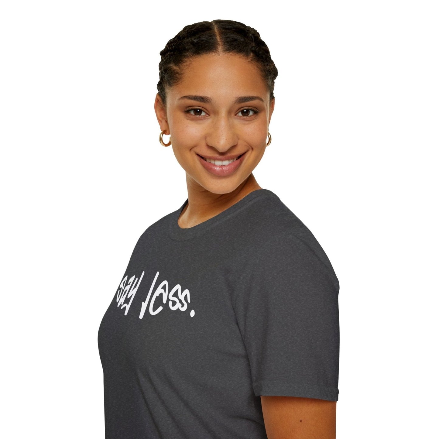 Men's and Women's Unisex Softstyle Short Sleeve Shirt - Say Less | CA - Ohhh So Swag