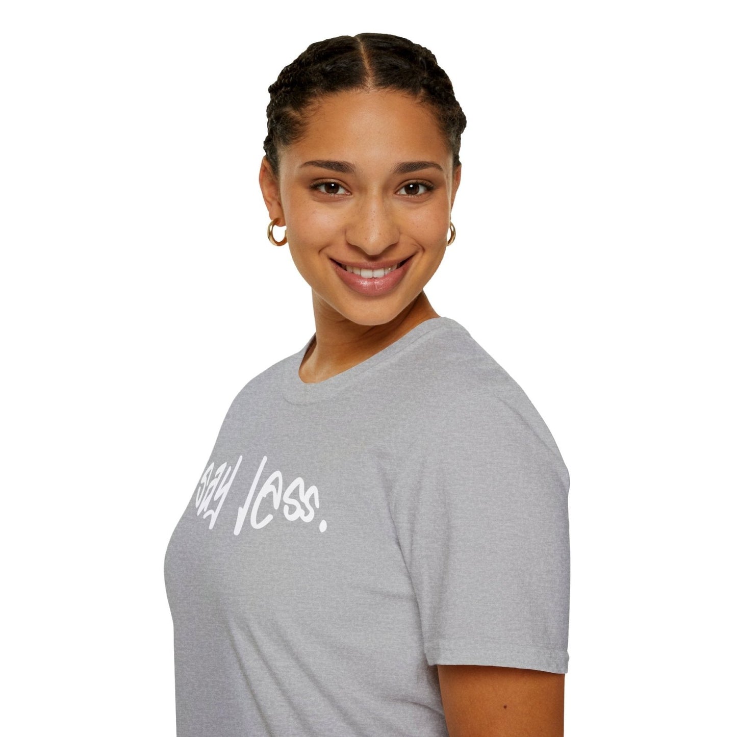 Men's and Women's Unisex Softstyle Short Sleeve Shirt - Say Less | CA - Ohhh So Swag