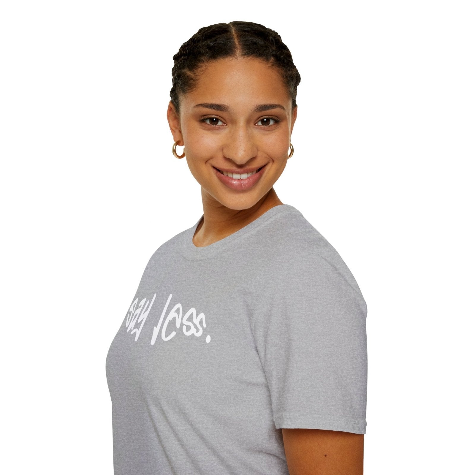 Men's and Women's Unisex Softstyle Short Sleeve Shirt - Say Less | CA - Ohhh So Swag