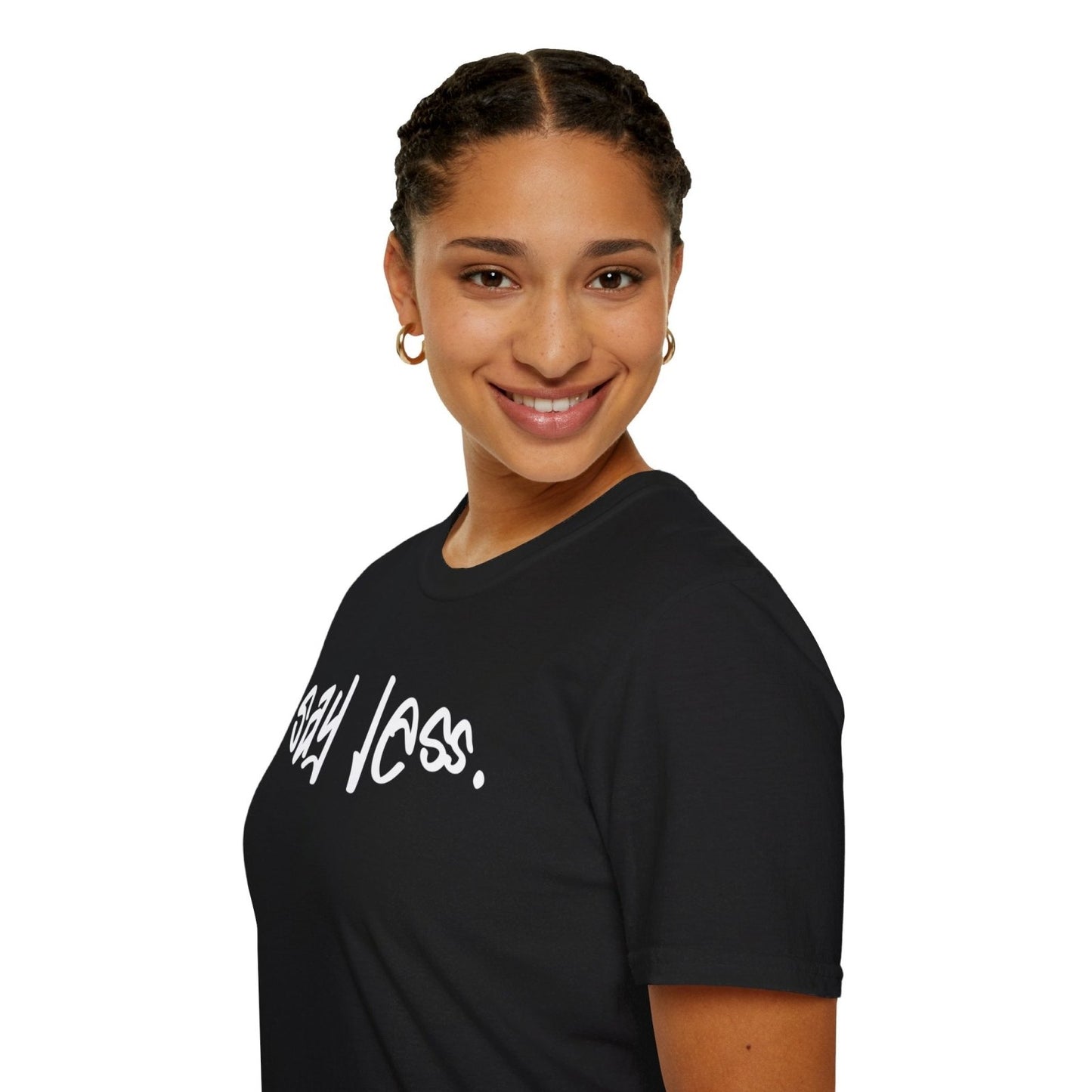 Men's and Women's Unisex Softstyle Short Sleeve Shirt - Say Less | CA - Ohhh So Swag