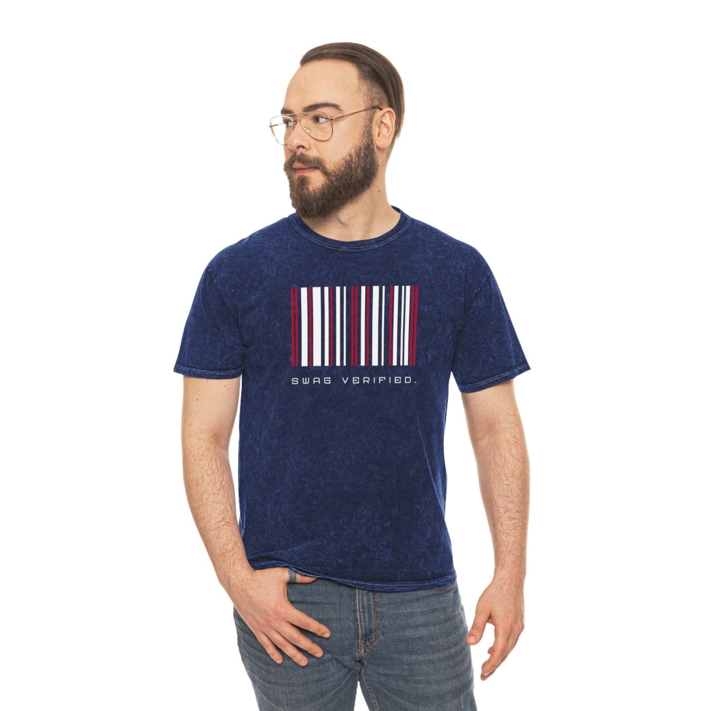 Mineral Wash Graphic Tee – Swag Verified. Barcode | US - Ohhh So Swag