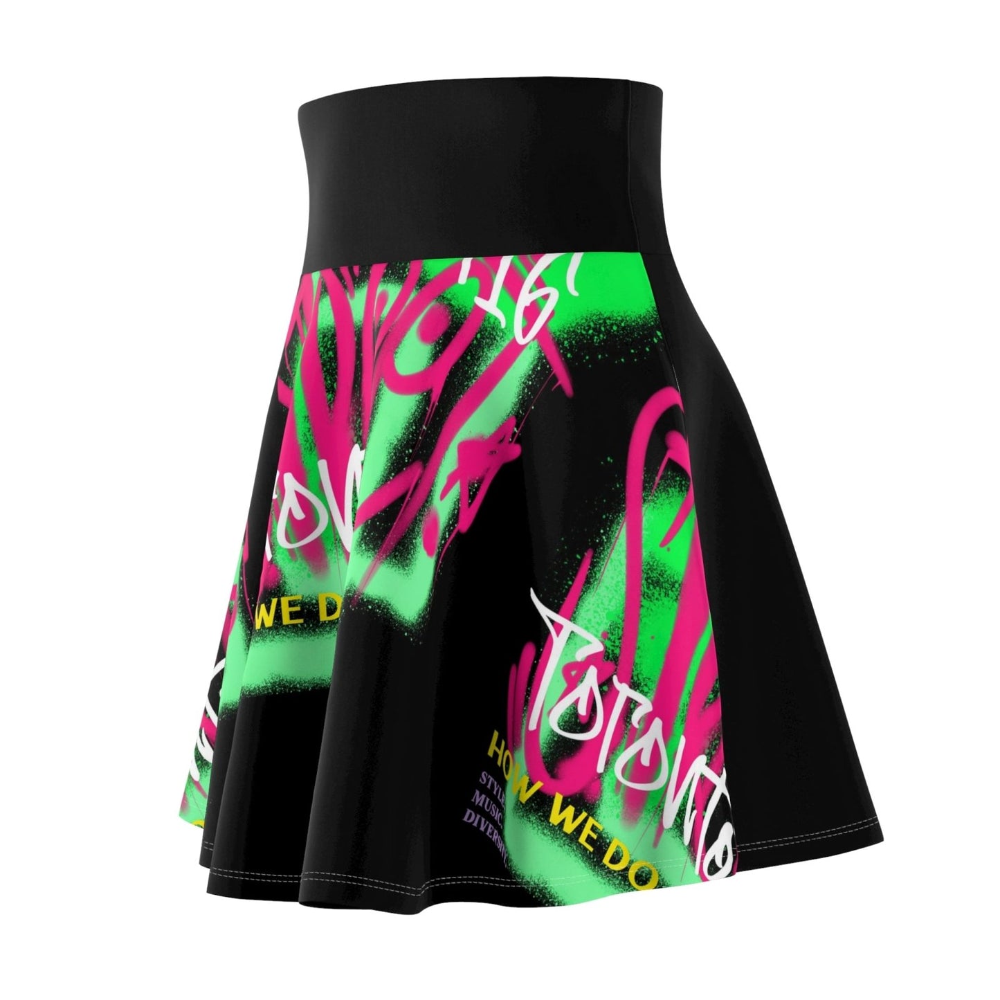 Neon and Black Skater Skirt with 90s Aesthetic - Toronto. How We Do. Style. Music. Diversity. | US - Ohhh So Swag