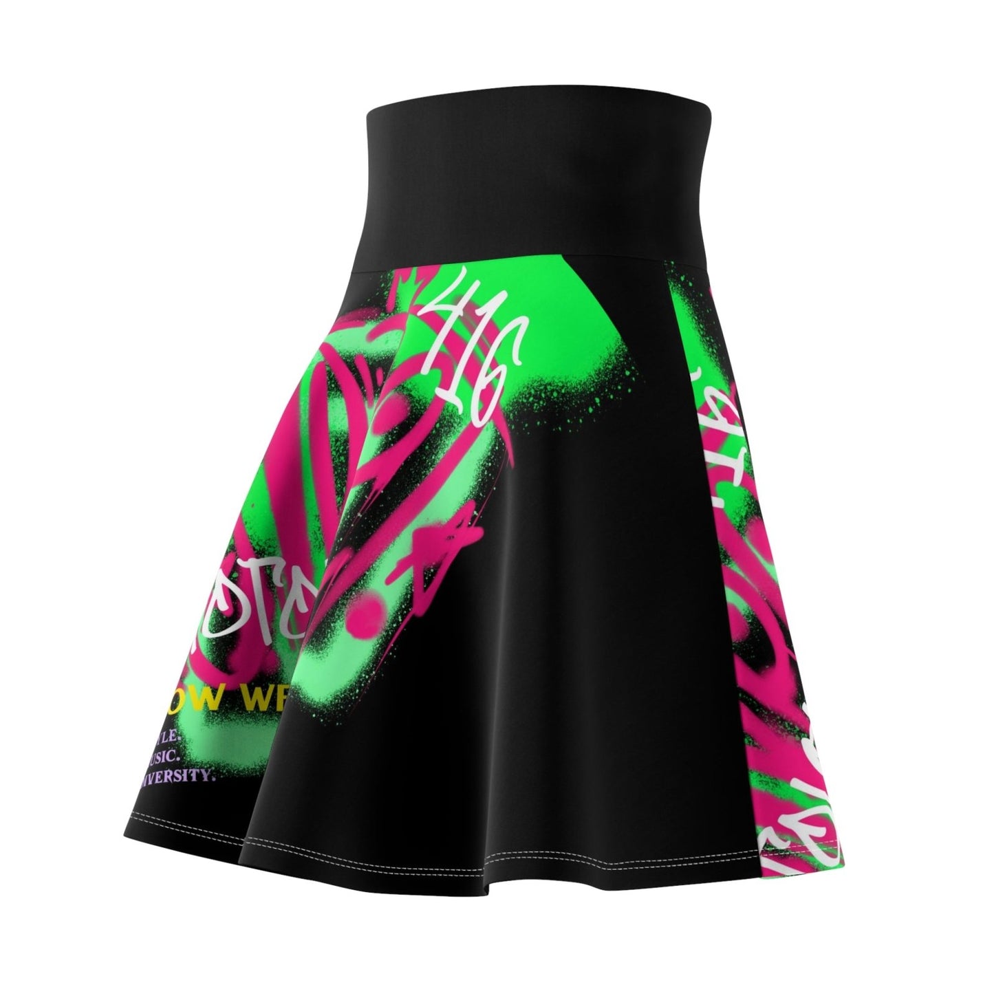 Neon and Black Skater Skirt with 90s Aesthetic - Toronto. How We Do. Style. Music. Diversity. | US - Ohhh So Swag