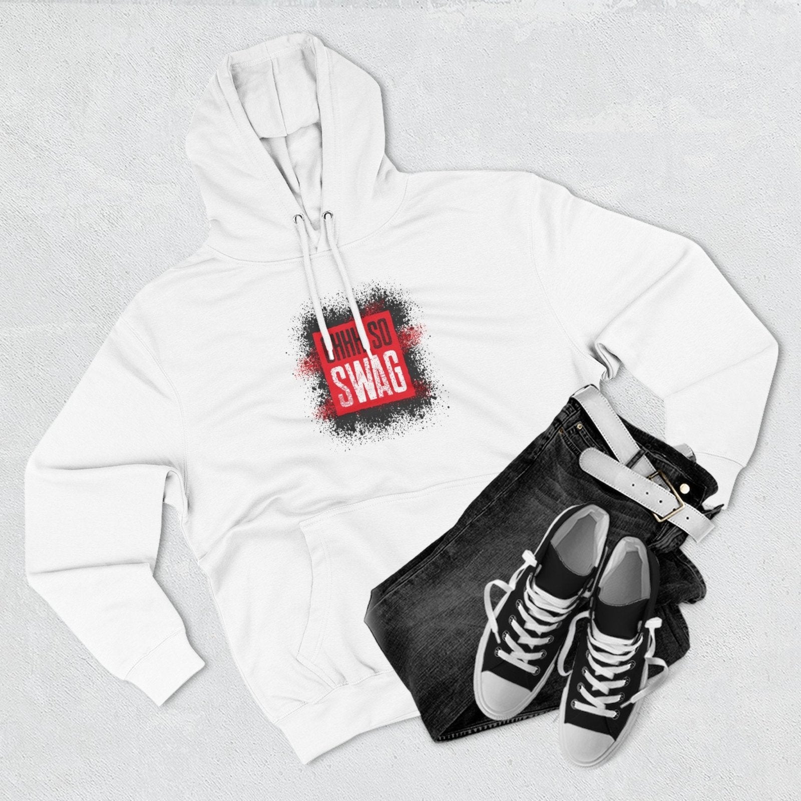 Ohhh So Swag Color Me Basic Unisex Premium Pullover Hoodie with Chest and Back Logo | US - Ohhh So Swag