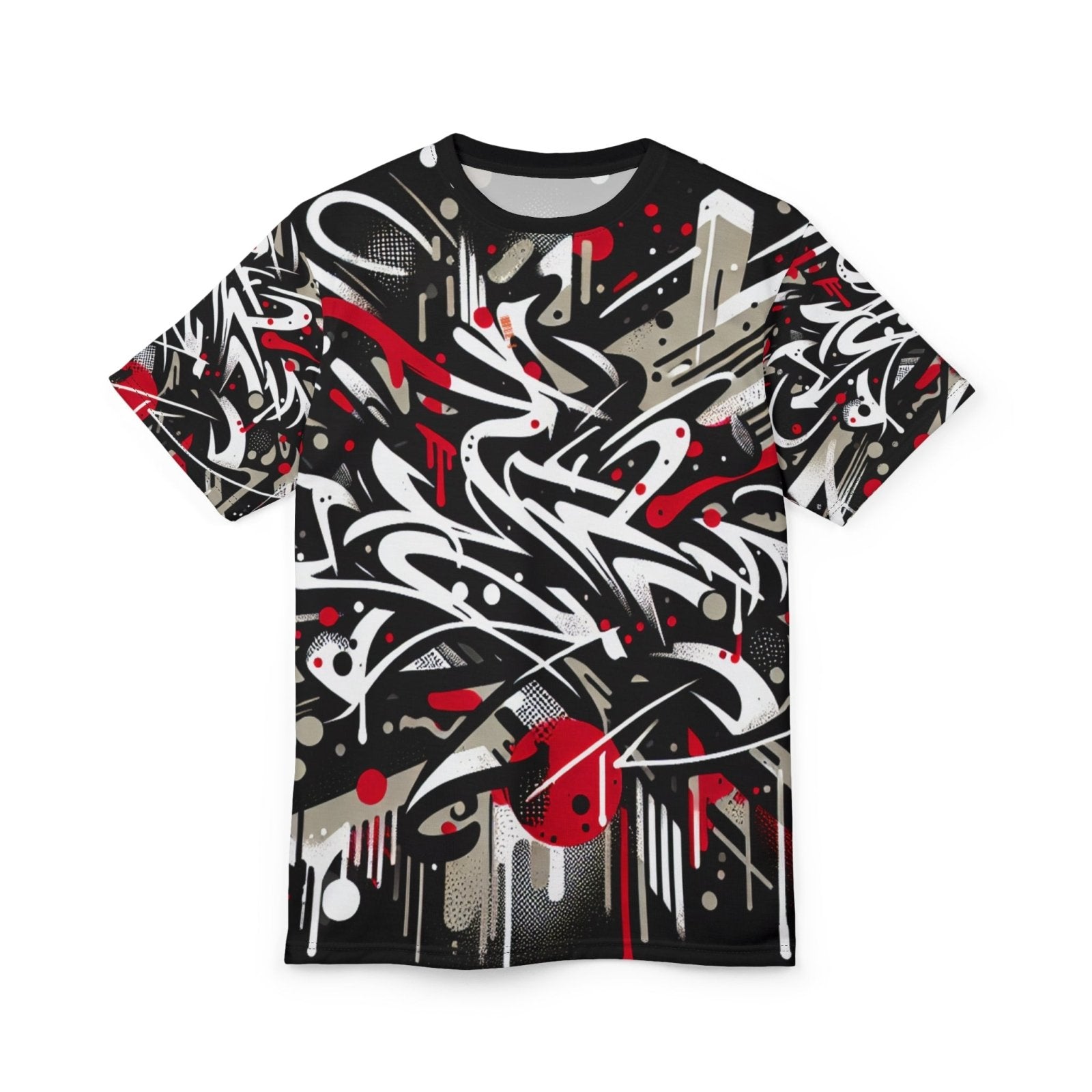 Paint Splatter Graffiti Tee for Men, Women, Premium Hip Hop Graphic T-Shirt, Casual Short Sleeve Urban Street Art Print Shirt | US - Ohhh So Swag