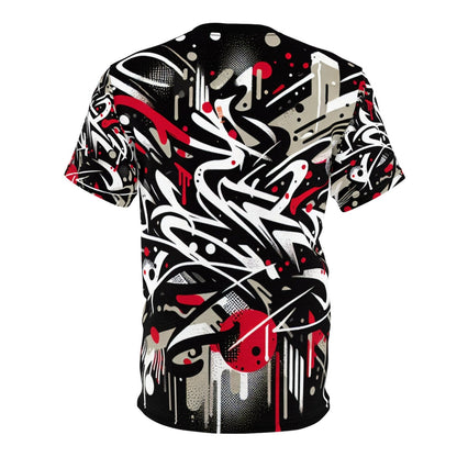 Paint Splatter Graffiti Tee for Men, Women, Premium Hip Hop Graphic T-Shirt, Casual Short Sleeve Urban Street Art Print Shirt | US - Ohhh So Swag