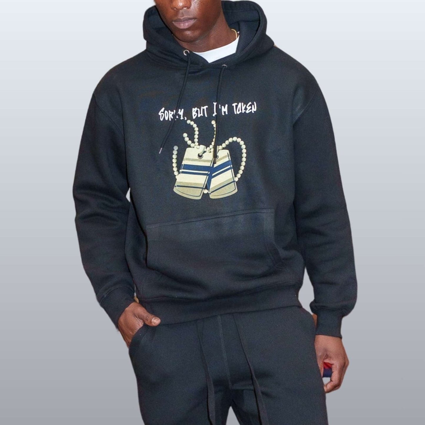 Premium Graphic Pullover Hoodie – Sorry, But I'm Taken | CA - Ohhh So Swag