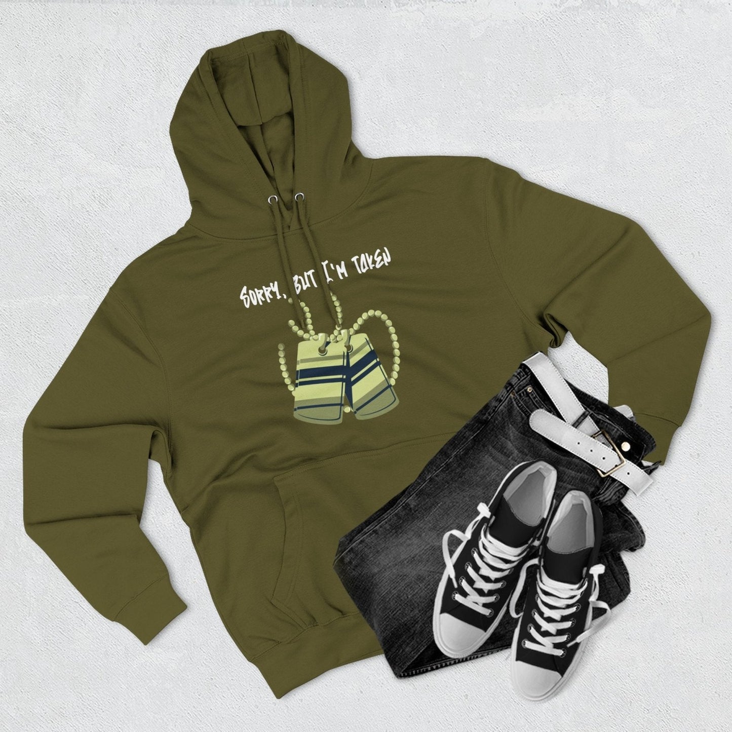 Premium Graphic Pullover Hoodie – Sorry, But I'm Taken | US - Ohhh So Swag