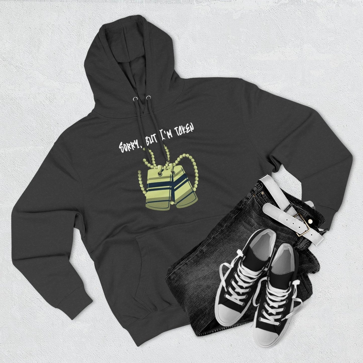 Premium Graphic Pullover Hoodie – Sorry, But I'm Taken | US - Ohhh So Swag